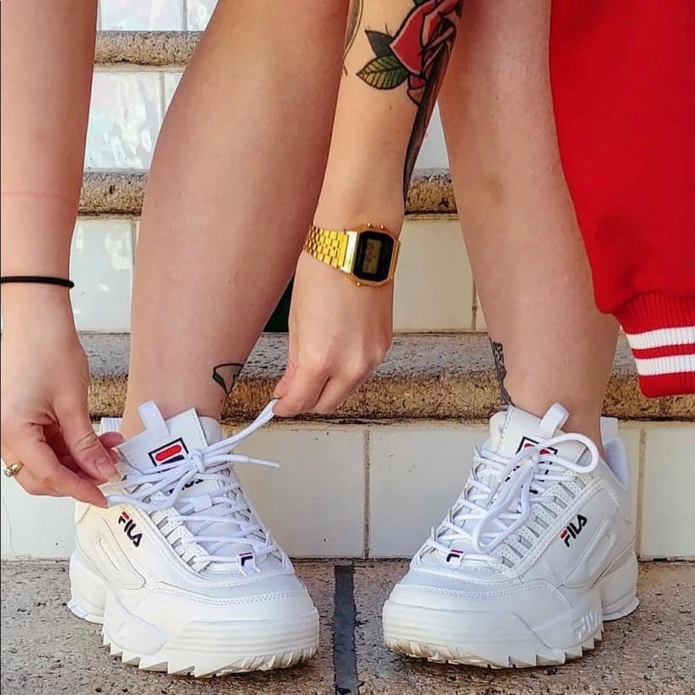 Womens Fila Disruptor II Premium Athletic Shoe